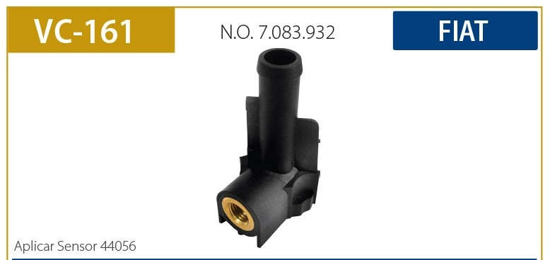 CONECTOR SENSOR DA TEMPERATURA FIAT PALIO/SIENA/STRADA MOTOR FIRE 16V TODOS - SEM SENSOR
