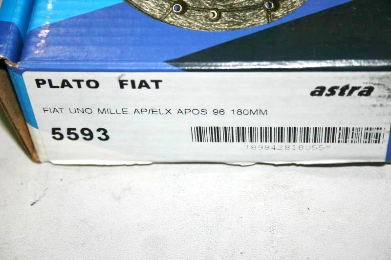 PLATO EMBREAGEM FIAT UNO 1.0 96/ - 180MM