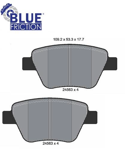 PASTILHA DE FREIO TRASEIRA AUDI A1 10/18 - A3 03/15 - VW NEW BEETLE 11/ - GOLF 07/ - JETTA 10/