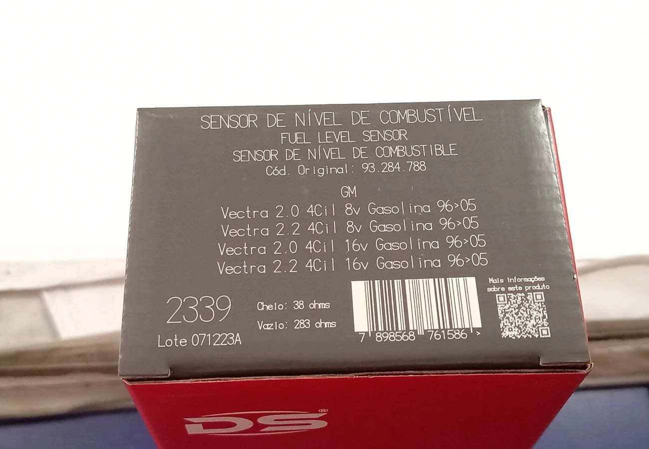 SENSOR/BOIA DE NÍVEL COMBUSTÍVEL GM VECTRA 2.0/2.2 1996/2005 - 4CIL / 8/16V
