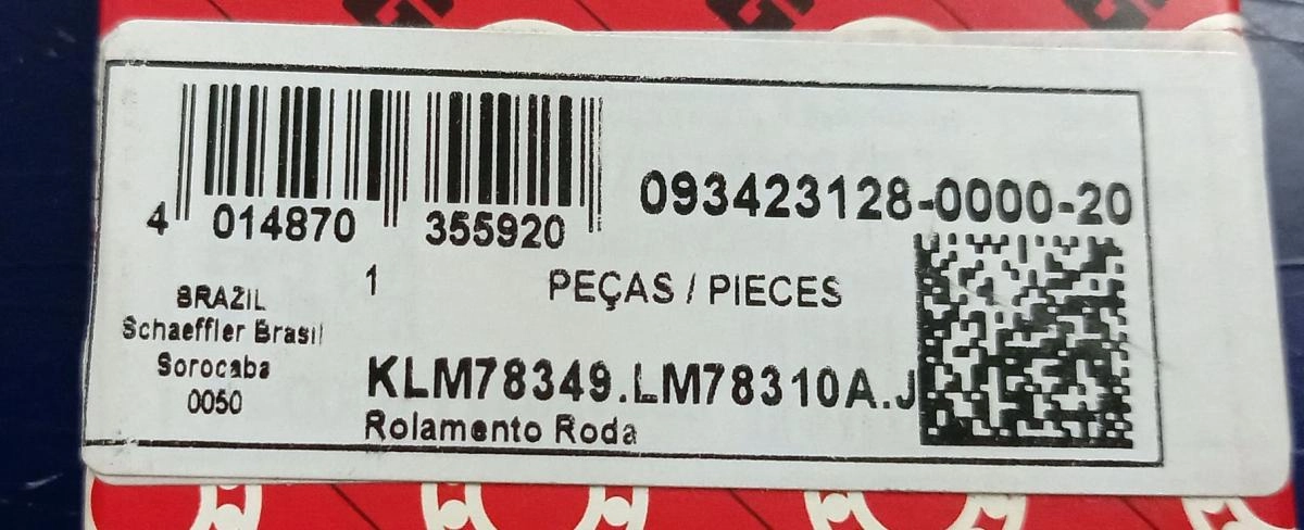 ROLAMENTO RODA DIANTEIRA FORD CORCE/BELINA/DEL REY/PAMPA - 04.70/ - CÂMBIO GM  - 35X62X17MM