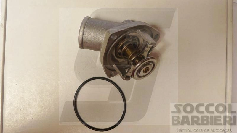 VÁLVULA TERMOSTÁTICA COM FLANGE GM MONZA/KADETT/IPANEMA 07.86/91 - ALCOOL/GASOLINA