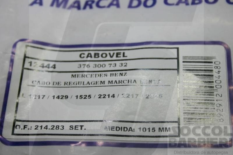 JOGO CABOS VELAS OU IGNIÇÃO COMUM CABO GM CHEVETTE/CHEVY TODOS