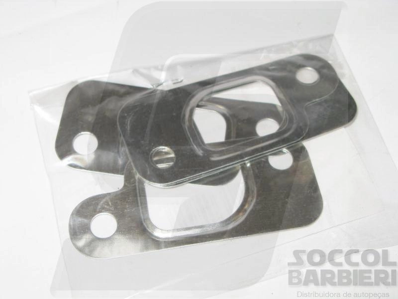 JOGO JUNTAS COLETOR DE ESCAPE FORD COURIER/KA/FIESTA 1.0/1.3 96/99 MOTOR ENDURA - KIT 4 JUNTAS