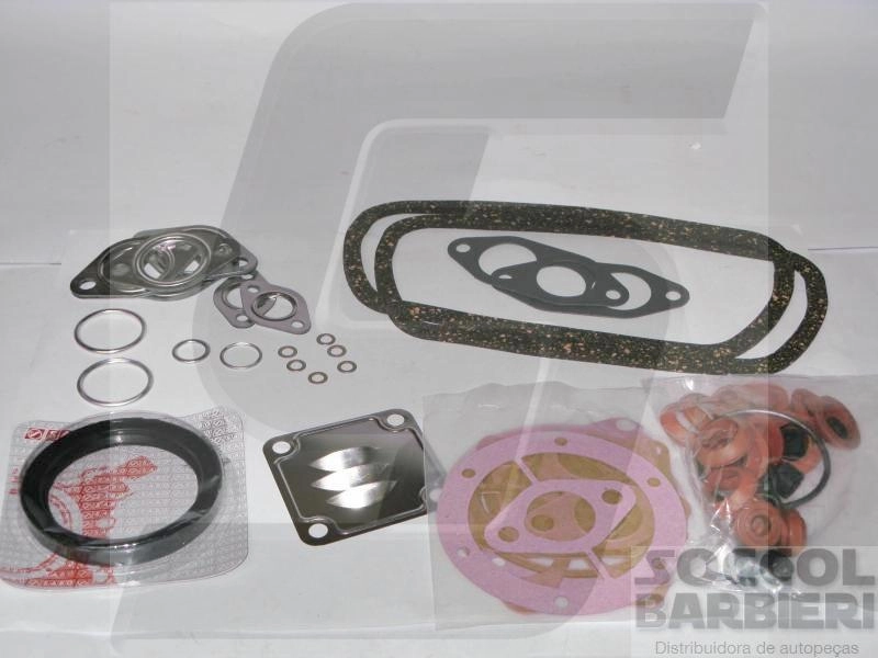 JOGO JUNTAS COMPLETO MOTOR COM RETENTOR VW BRASILIA 73/82 FUSCA 1300/600 68/86 GOL 80/81 KOMBI/SAVEIRO AR