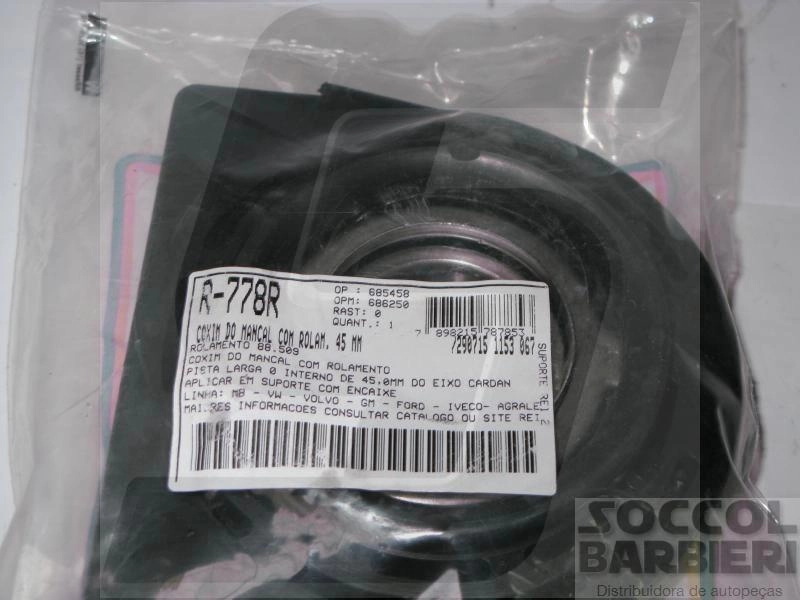 COXIM MANCAL COM ROLAMENTO EIXO CARDAN MB ONIBUS OF-1721 SISTEMA ORIGINAL 45MM