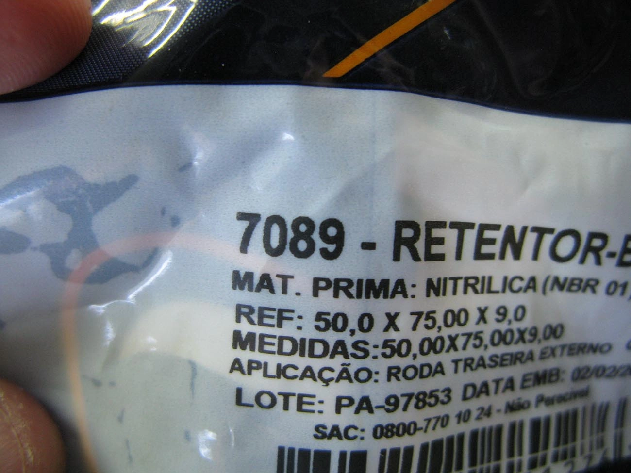 RETENTOR CUBO RODA TRASEIRO EXTERNO MITSUBISHI L-200/PAJERO/TRITON - 50X75X9MM - SEMI EIXO TRASEIRO