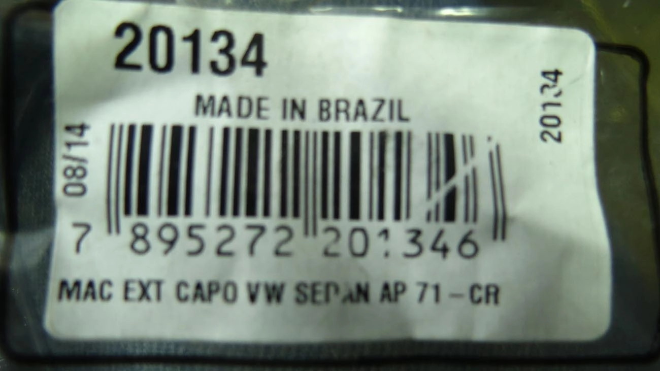 MACANETA CAPO VW FUSCA 71/ - DIANTEIRO CROMADA