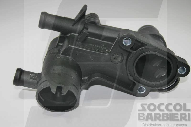CAVALETE DISTRIBUIÇÃO ÁGUA OU CARCAÇA VÁLVULA TERMOSTÁTICA COM AR QUENTE CARCACA VALVULA TERMOSTATICA VW GOL/PARATI 1.0 97/01 8/16V DUAS SAIDAS