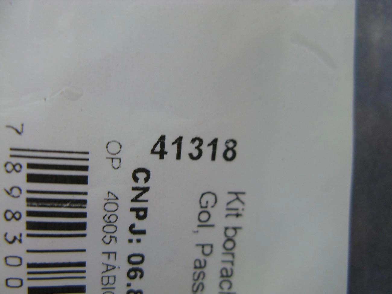 KIT CAPA PARA PEDAIS BORRACHAS VW PASSAT/GOL/VOYAGE 84/