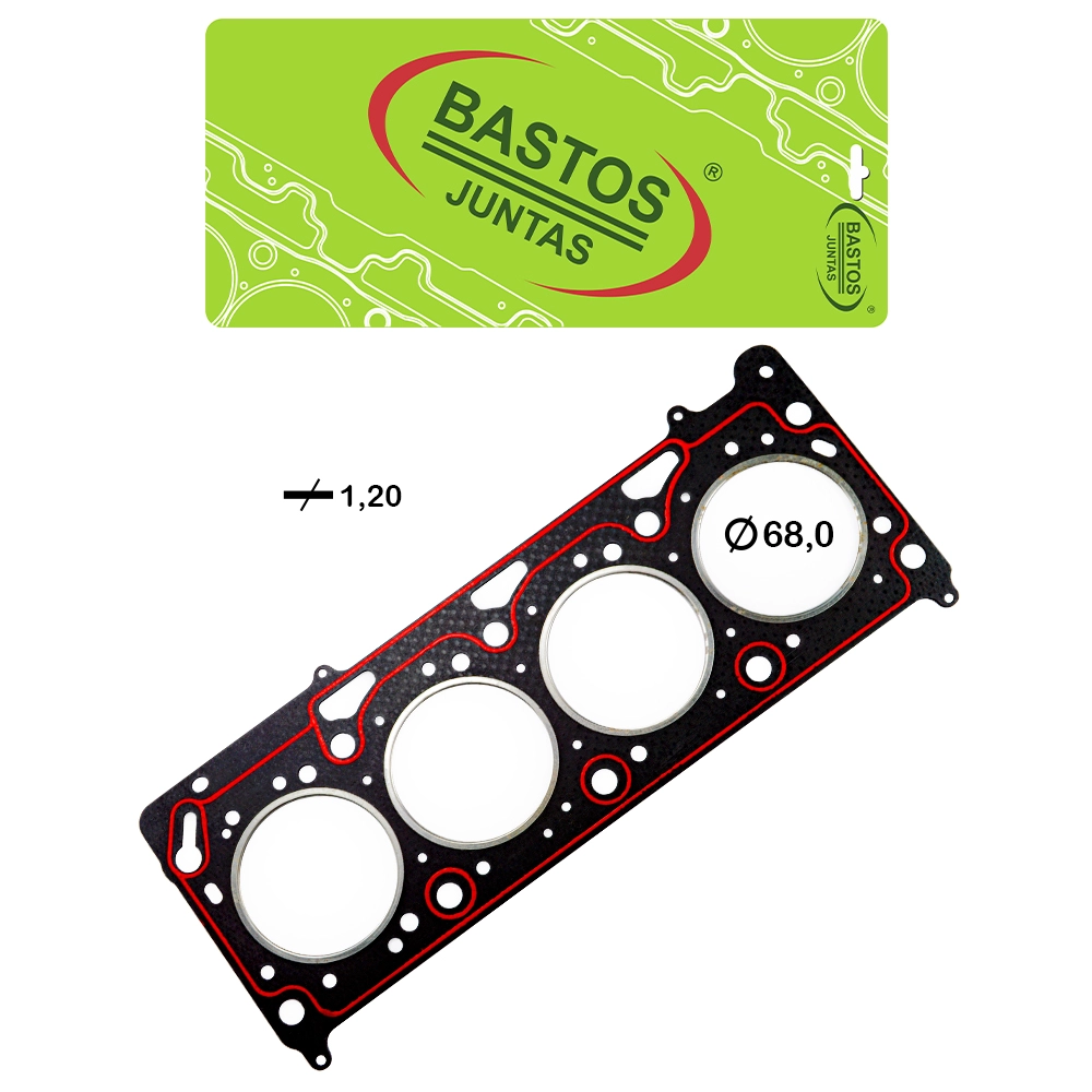 JUNTA CABEÇOTE DE FIBRA 1,20MM VW GOL/PARATI/FOX  - MOTOR POWER 1.0 8V E 16V