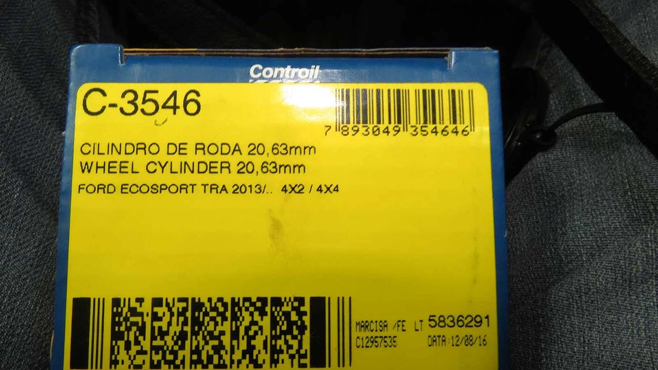 CILINDRO RODA TRASEIRA FORD NOVA ECOSPORT 4X2/4X4 2013/