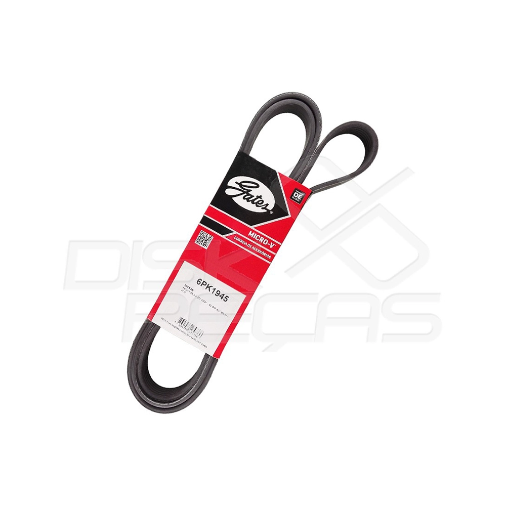 CORREIA POLY/MICRO V ALTERNADOR ACESSÓRIOS MOTOR BOMBA ÁGUA/DIREÇÃO HIDRÁULICA/AR CONDICIONADO GIR/ALT/BA/DH/ACD NISSAN FRONTIER 2.8 2002/ 6PK1940