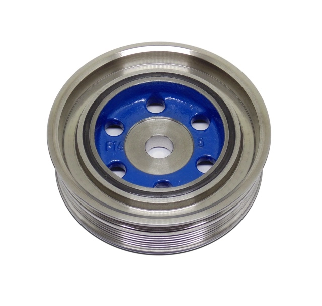 POLIA DO VIRABREQUIM - DAMPER - DUPLA 6PK / 4PK - IVECO DAILY 3.0 16V DIESEL C/ AR 2008/... DUCATO 3