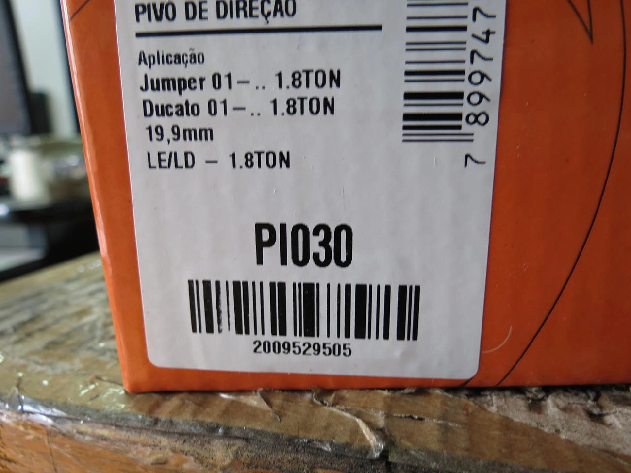 PIVÔ SUSPENSÃO 19,9MM FIAT DUCATO 98/17 - CITROEN JUMPER 00/17 - PEUGEOT BOXER 98/17 - 19,9M