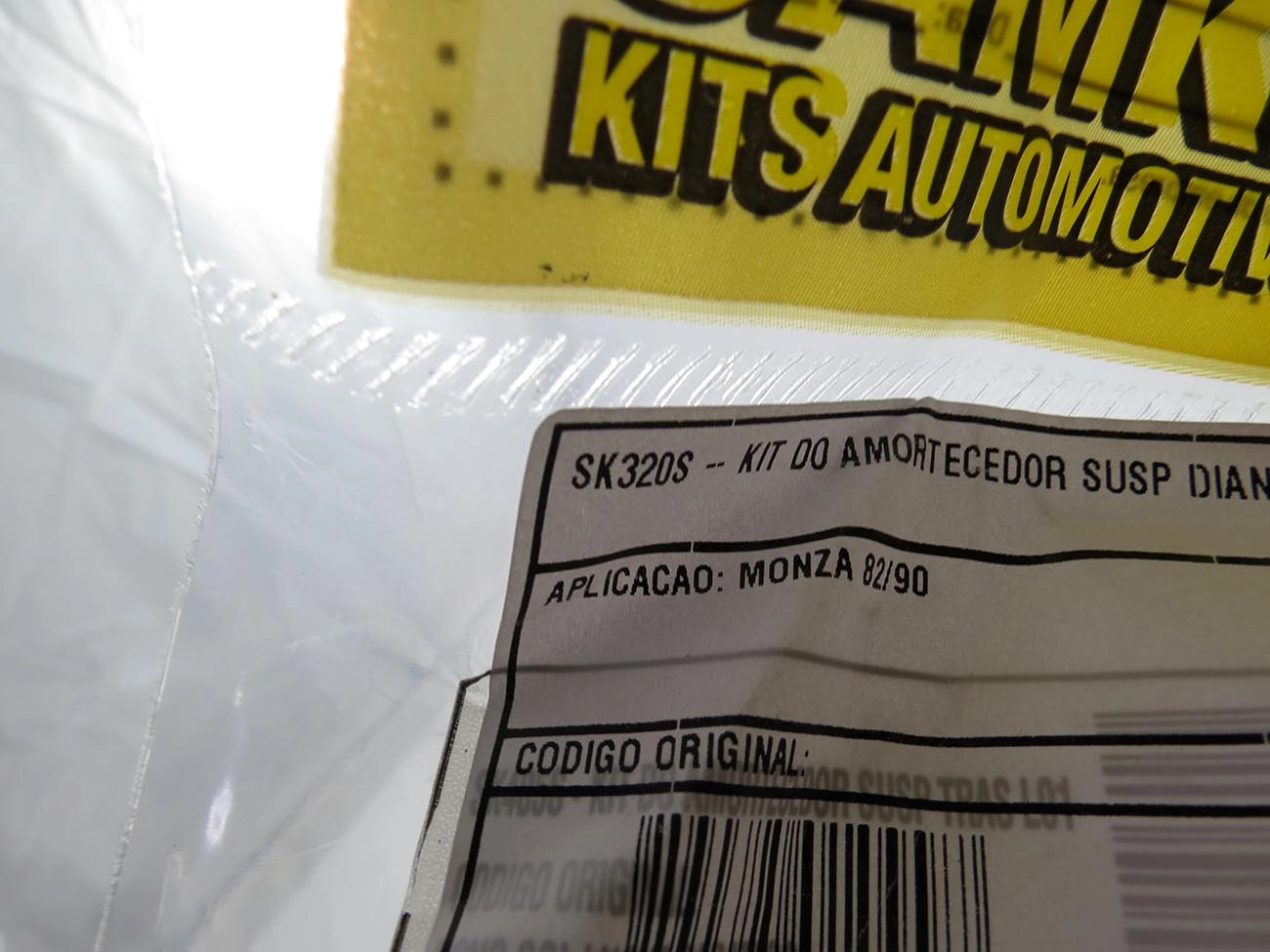 KIT AMORTECEDOR DIANTEIRO GM ASTRA 1995/2012 - MONZA 1982/1996 - BATENTE E  COIFA | Soccol Barbieri