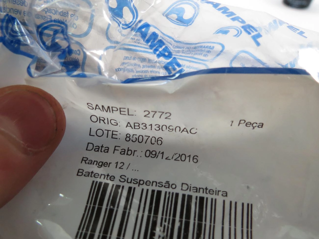 BATENTE SUSPENSAO FORD RANGER 2012/ - DIANTEIRO