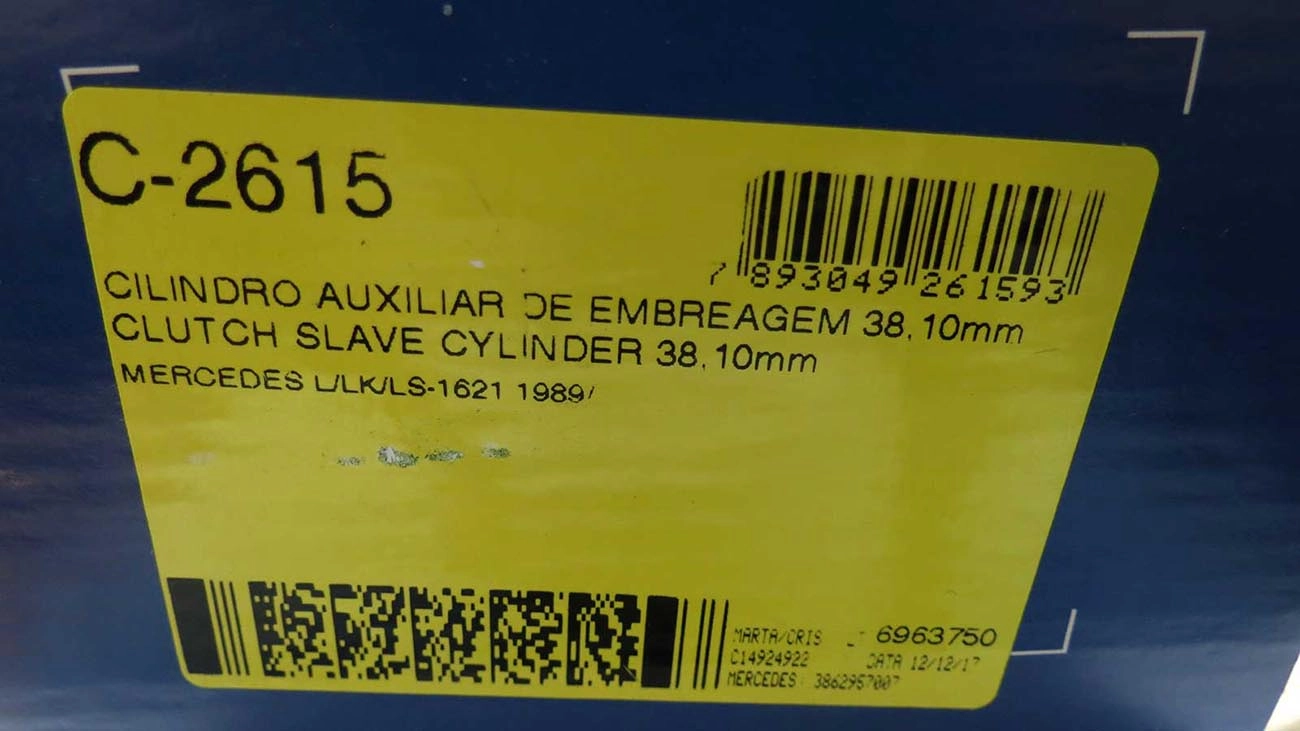 CILINDRO AUXILIAR/ESCRAVO EMBREAGEM 38.10MM MB 1621 89/ 1-1/2