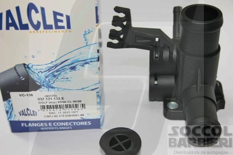 FLANGE FLUXO AGUA DO CABECOTE - VW GOLF 95/98 - PASSAT/VARIANT 94/97 - SEAT CORDOBA/IBIZA 95/99