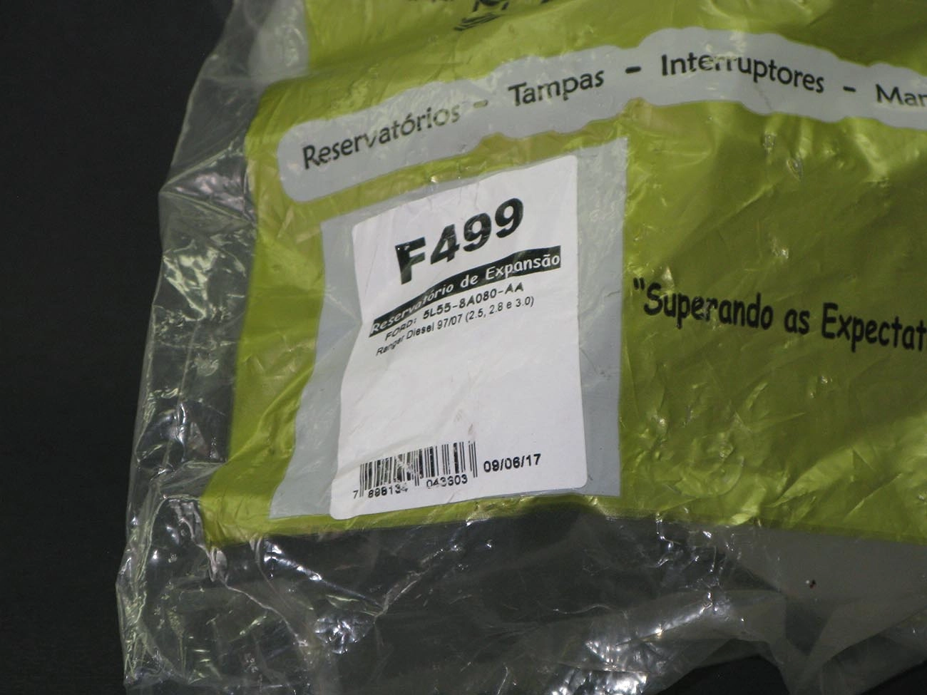 RESERVATORIO AGUA DO RADIADOR FORD RANGER 2.5/2.8/3.0 - 1997/2007 DIESEL - SEM TAMPA