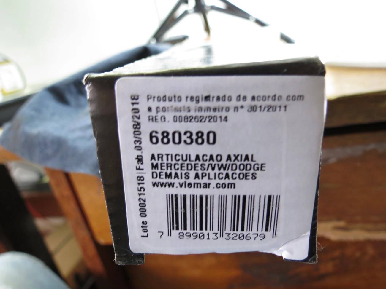 ARTICULAÇÃO/BARRA AXIAL DIREÇÃO HIDRÁULICA MB SPRINTER 311/313/415/515 CDI 12/19