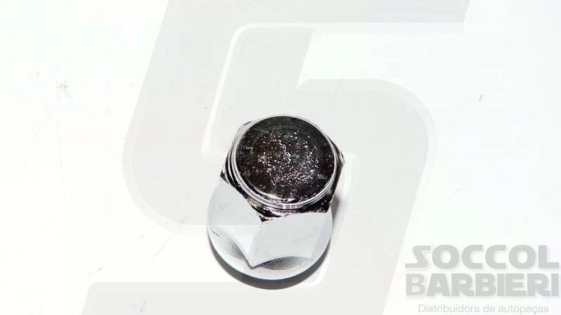 PORCA CROMADA RODA DIANTEIRA/TRASEIRA 1/2X20UNF CHAVE 21 MM FORD F-1000