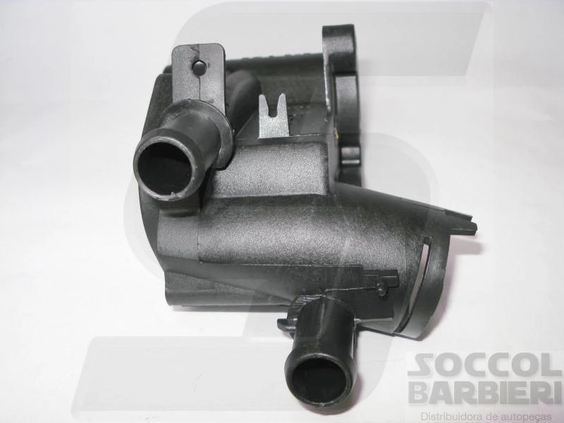 CAVALETE DISTRIBUIÇÃO ÁGUA OU CARCAÇA VÁLVULA TERMOSTÁTICA COM AR QUENTE CARCACA VALVULA TERMOSTATICA VW GOL/PARATI 1.0 97/01 8/16V DUAS SAIDAS