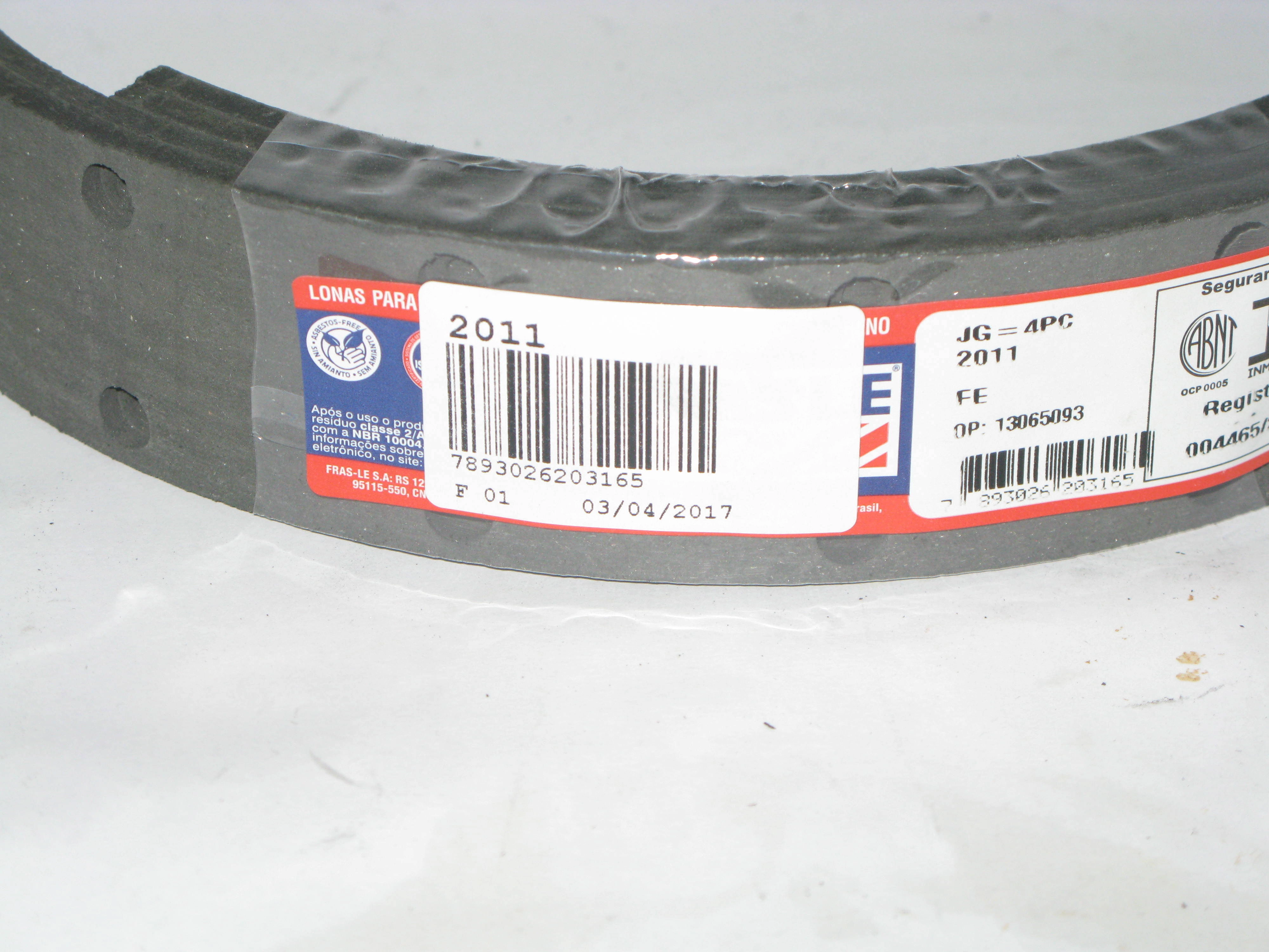 LONA FREIO DIANTEIRA OU TRASEIRA WILLYS JEEP 56/59 D/T