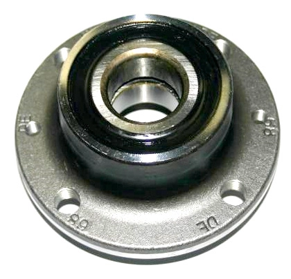 CUBO RODA TRASEIRO COM ROLAMENTO SEM ABS RECORTE 4 FUROS FIAT FIORINO 94/ ELBA 95/ STRADA 98/15