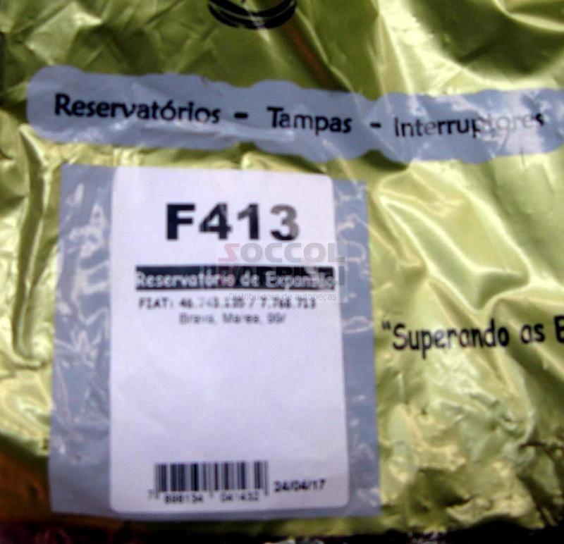 RESERVATORIO AGUA DO RADIADOR FIAT BRAVA/MAREA 99/ - TODOS