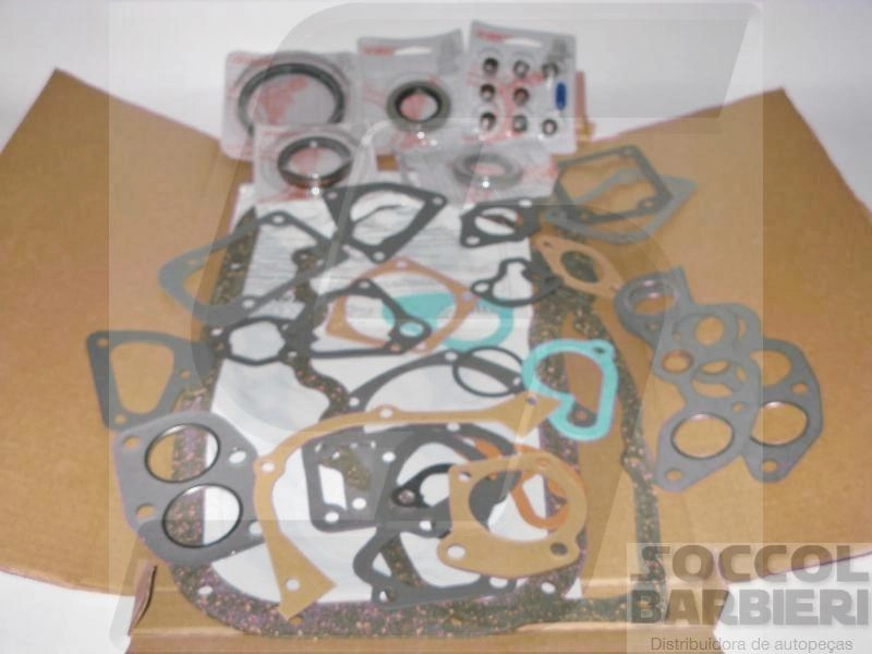 JOGO JUNTAS COMPLETO MOTOR FIAT 1050/1300 TODOS 80/88 GASOLINA