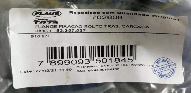 FLANGE SEMI EIXO GM S-10/BLAZER 97/ - COM 4 PARAFUSOS