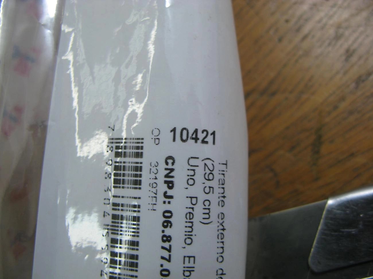 KIT TIRANTE CAMBIO FIAT UNO/PREMIO/FIORINO - EXTERNO 29.5CM