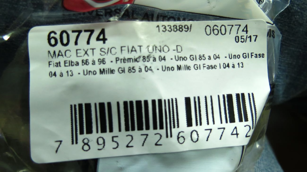 MACANETA EXTERNA FIAT UNO/PREMIO/ELBA 2 PORTAS - DIREITA
