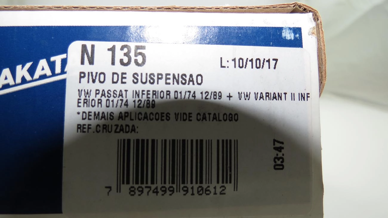 PIVÔ SUSPENSÃO VW PASSAT 74/89 - VARIANT II 78/81 - TODOS DIREITO/ESQUERDO
