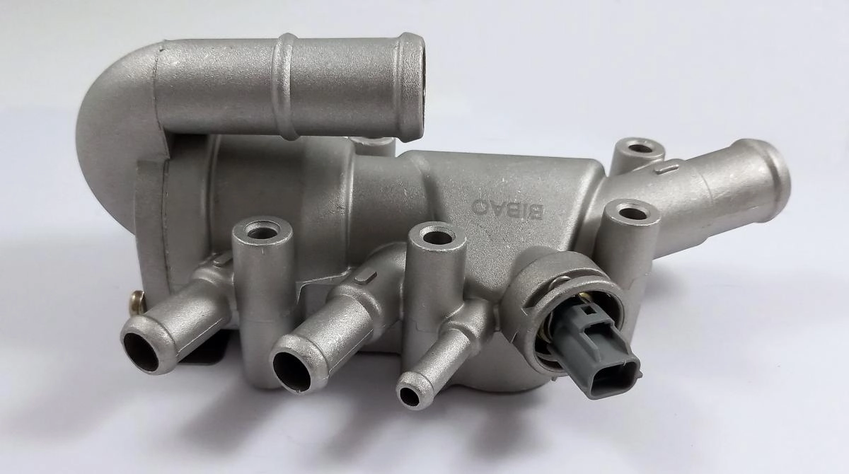 CARCAÇA COM VÁLVULA TERMOSTÁTICA ALUMINIO FORD FOCUS 1.6 03/07 - NOVO FIESTA/ECOSPORT 02/