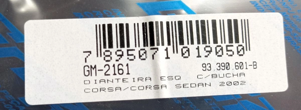 BANDEJA INFERIOR LADO ESQUERDO SUSPENSÃO DIANTEIRA COM BUCHA TRASEIRA SEM PIVÔ ESQUERDA PIVO GM NOVO CORSA 2002/ PARTE