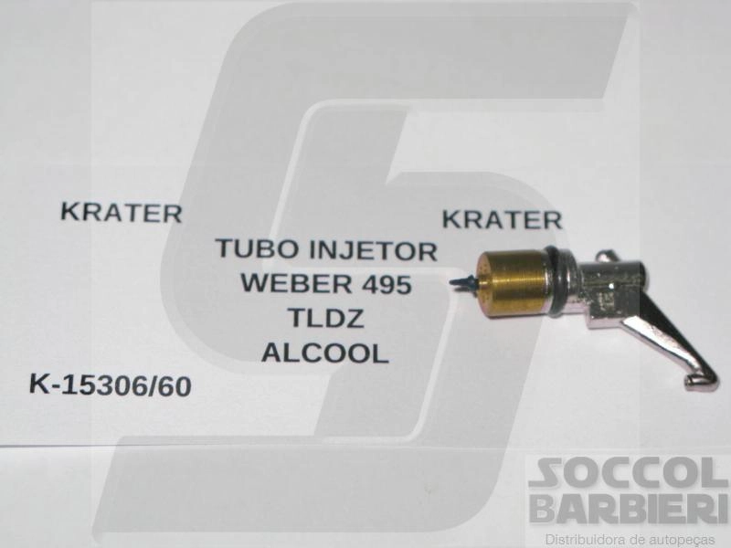 TUBO INJETOR 60 CARBURADOR WEBER 495 TLDZ VW/FORD/FIAT