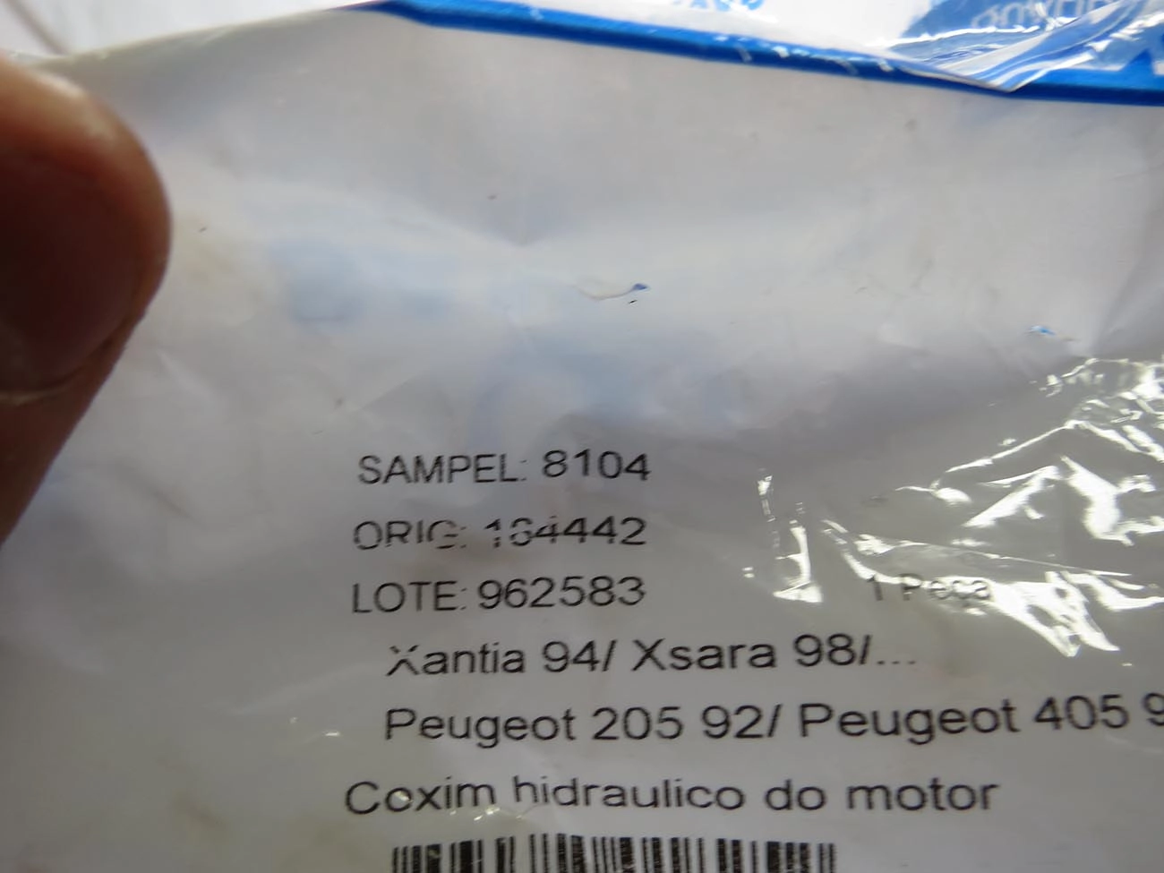 COXIM/SUPORTE HIDRÁULICO DO MOTOR DIREITO CITROEN AX 92/95 XSARA 98/03 ZX 92/98 - PEUGEOT 205 93/98