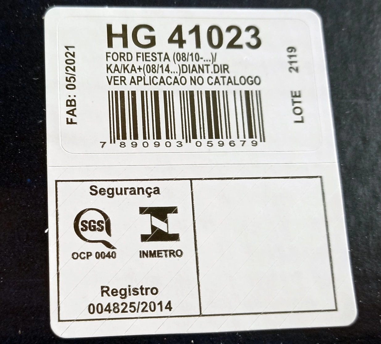 AMORTECEDOR DIANTEIRO DIREITO FORD NEW FIESTA 2011/2018 - KA 2014/2020 - TODOS HATCH/SEDAN