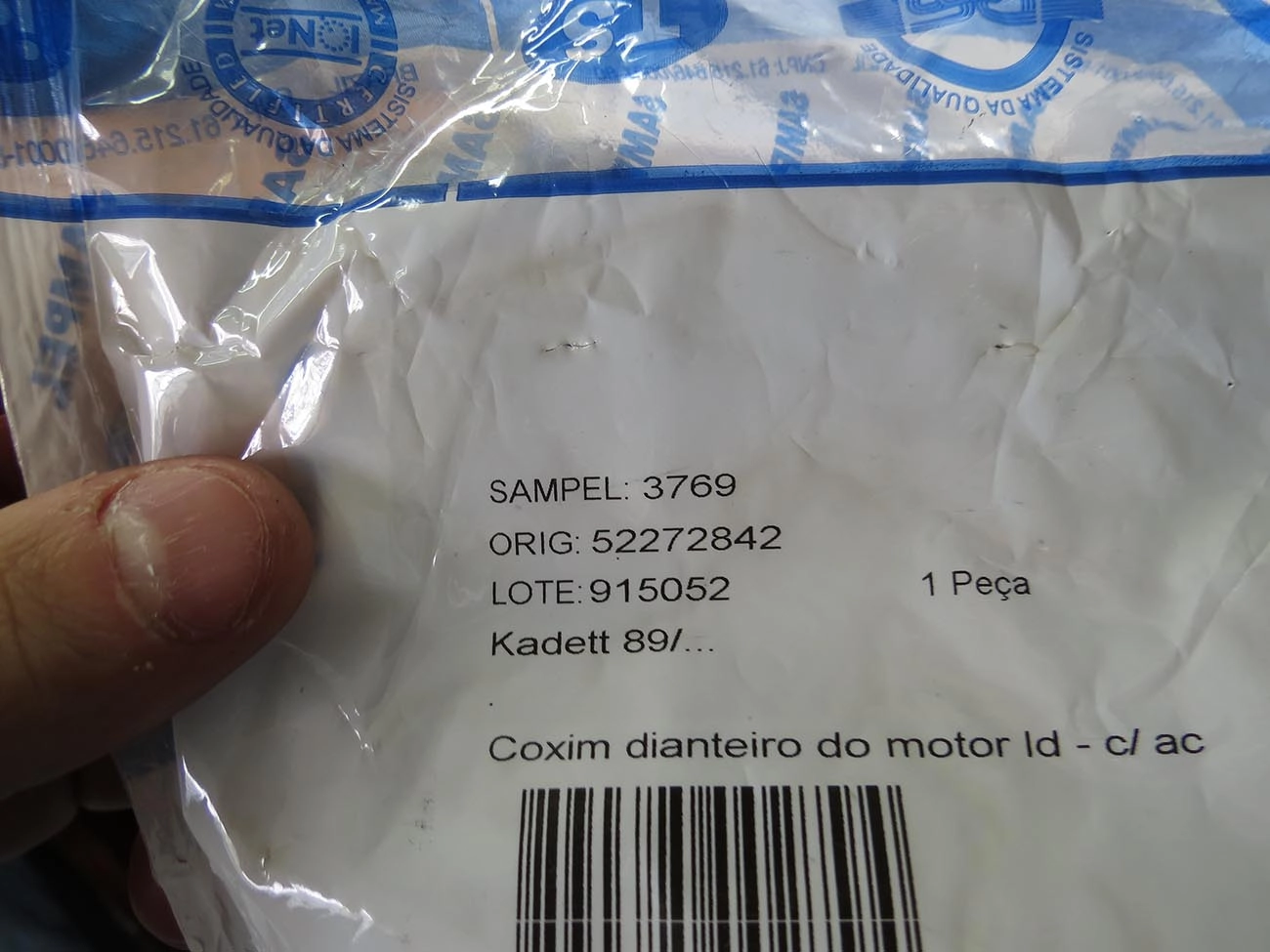 COXIM MOTOR GM MONZA 91/ KADETT/IPANEMA 89/ - DIANTEIRO DIREITO C/AC