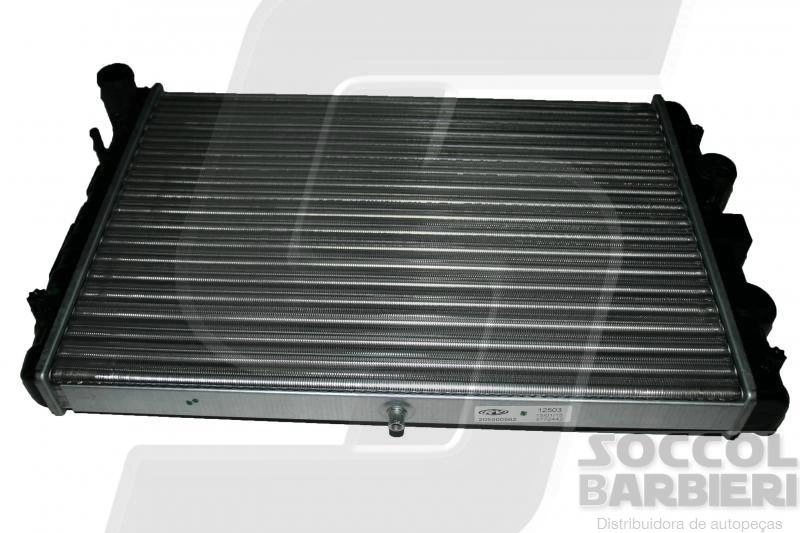 RADIADOR ÁGUA MOTOR CONSTRUÇÃO EXPANDIDO SEM AR CONDICIONADO MANUAL VW GOL/PARATI 1.0 95/96 1.6/1.8/2.0 SAVEIRO 97/10