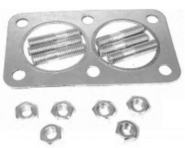 KIT/JUNTA FLANGE SAÍDA ESCAPE/ESCAPAMENTO 6 FUROS VW GOL/VOYAGE/SANTANA MOTOR AP/AE