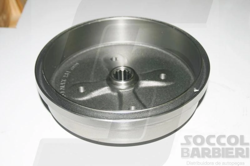 TAMBOR FREIO COM CUBO TRASEIRO 4 FUROS VW FUSCA 1300L/1500/1600 C/CUBO