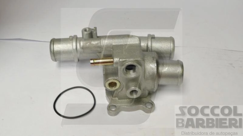 VÁLVULA TERMOSTÁTICA CARCAÇA ALUMÍNIO FIAT PALIO/SIENA/STRADA/BRAVA 1.6 16V 96/ - COM AR QUENTE