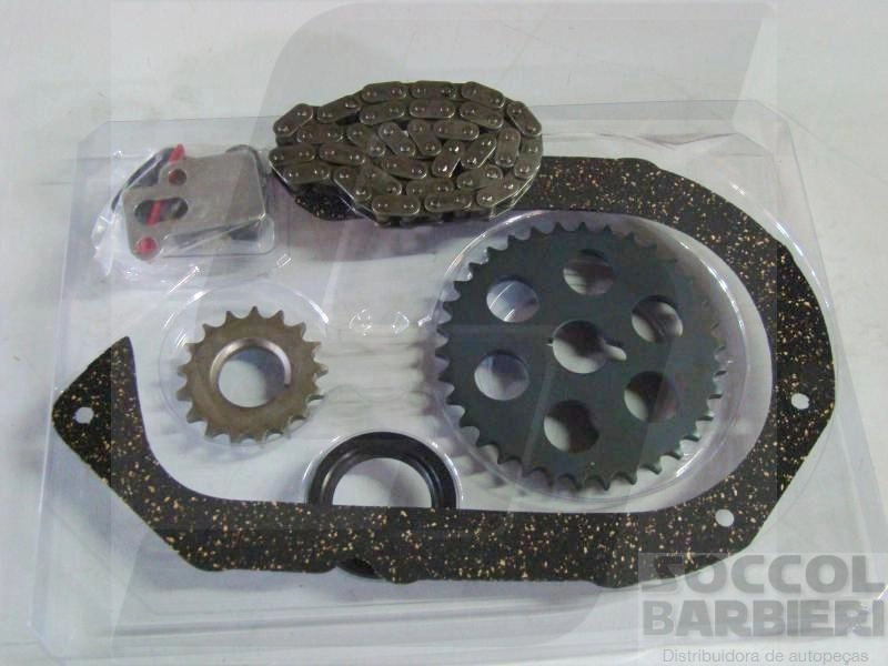 KIT COMPLETO CORRENTE DE DISTRIBUIÇÃO FORD CORCEL/DEL REY/PAMPA/ESCORT - VW GOL/VOYAGE AE - TODOS