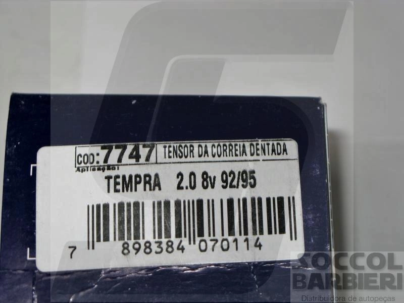 TENSOR CORREIA COMANDO FIAT TEMPRA 2.0 8V 92/95 - TEMPRA TURBO 2.0 8V 92/95