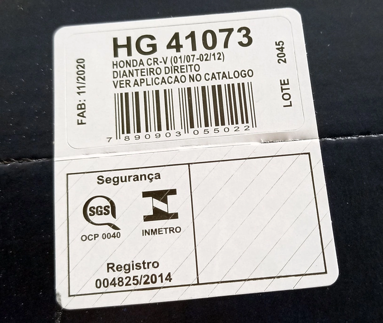 AMORTECEDOR DIANTEIRO DIREITO HONDA CR-V 2007/2011