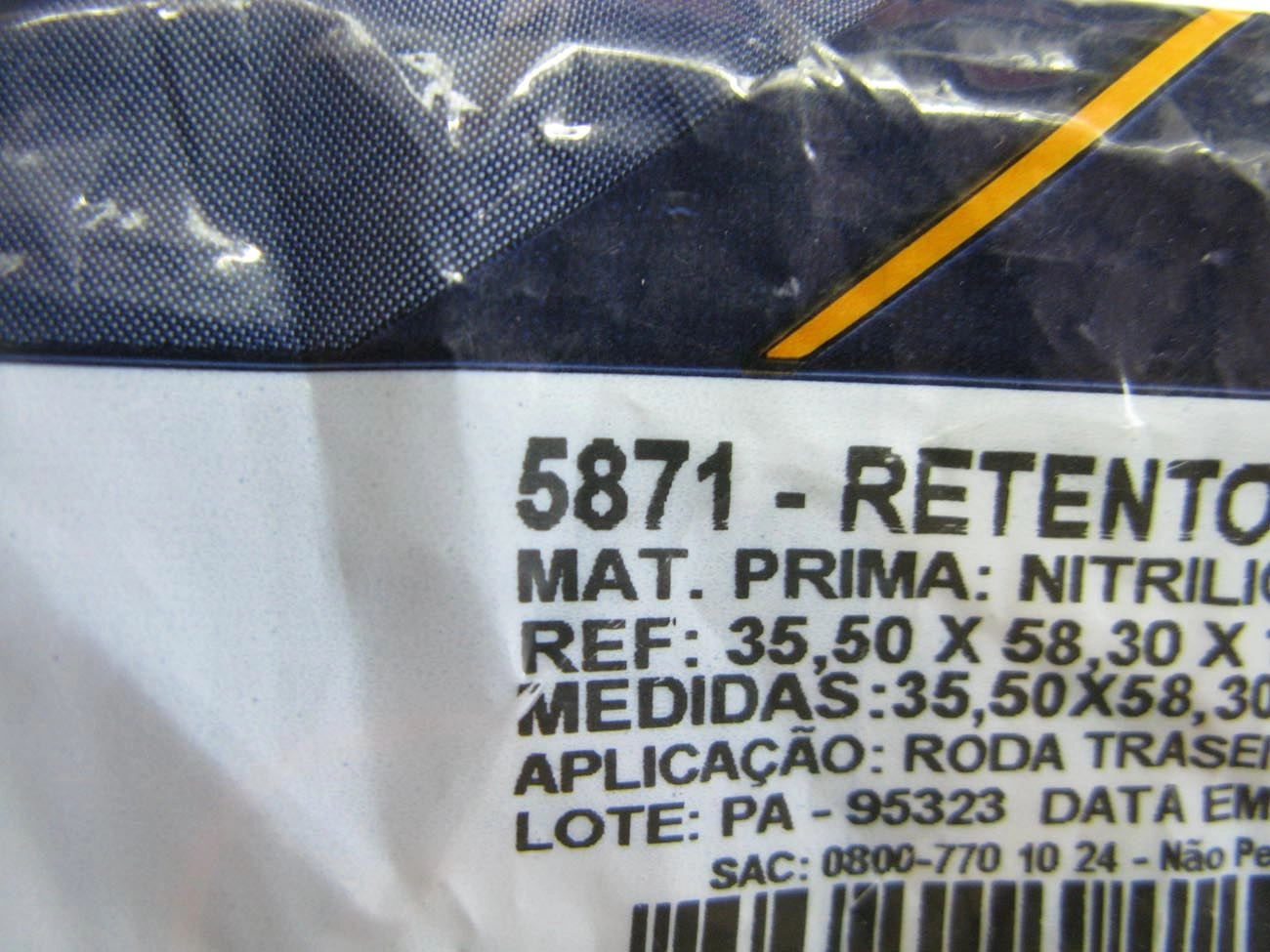 RETENTOR RODA TRASEIRA FORD RANGER 97/ 4X2/4X4 35.50X58.30X14.50
