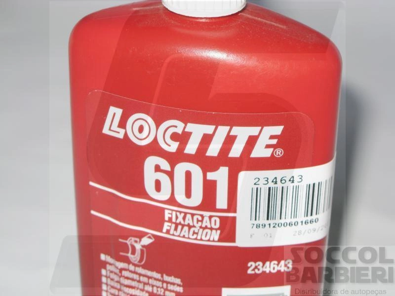 TRAVA E FIXA ROLAMENTOS E BUCHAS - 250 GRS - LOCTITE 601